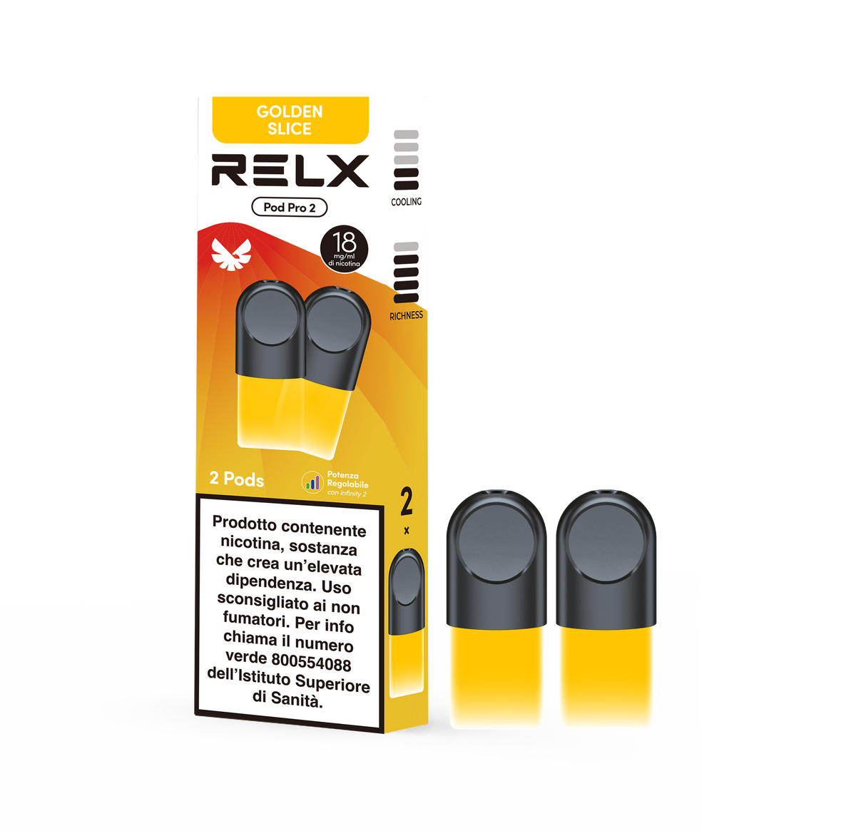 RELX Pro Pod 2 - Golden Slice (Mango) - 18mg/ml