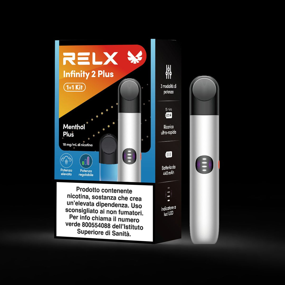 RELX Infinity 2 PLUS - Meteor Flash + Menthol Plus (18mg/ml)